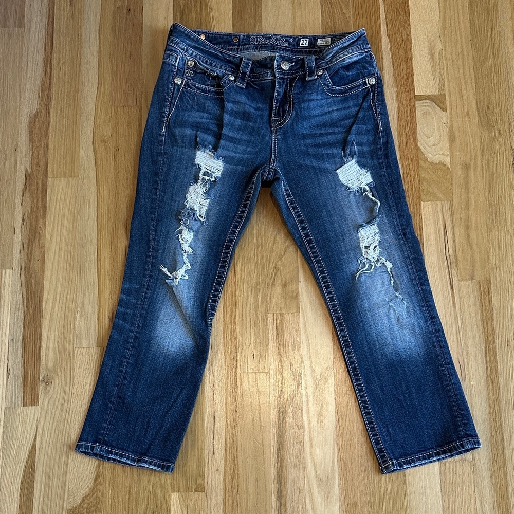 Miss Me Mid-Rise Curvy Crop Jean - 27